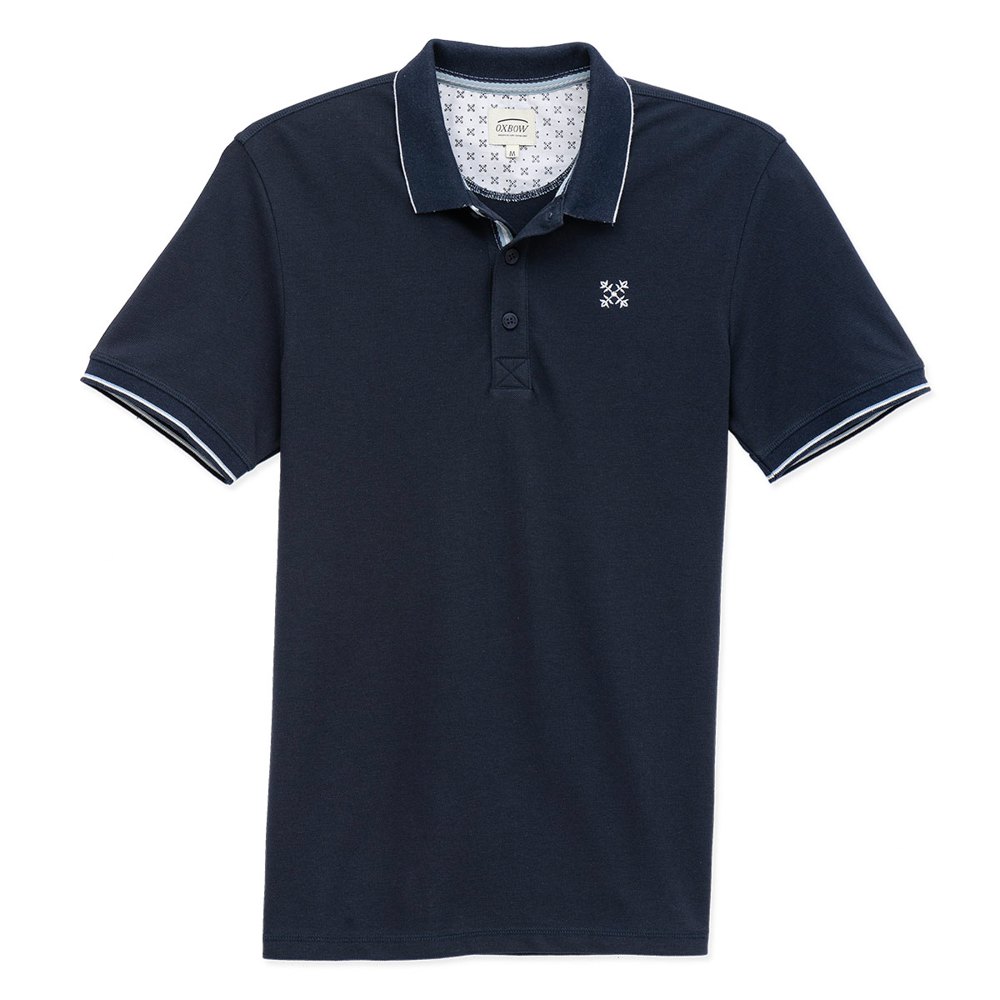 Polo shirts Oxbow Nicoes Essential Piqué Short Sleeve Polo Shirt Blue