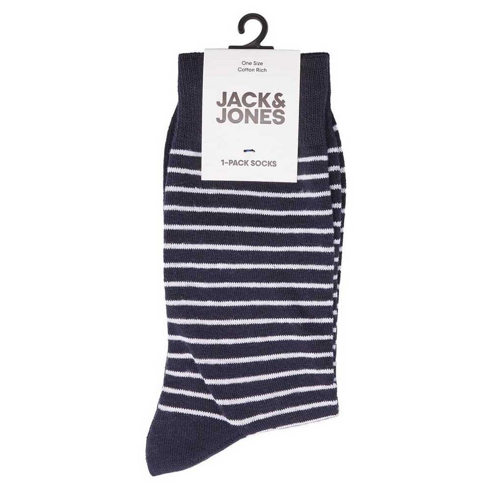 Men Jack & Jones Stripy Socks Blue