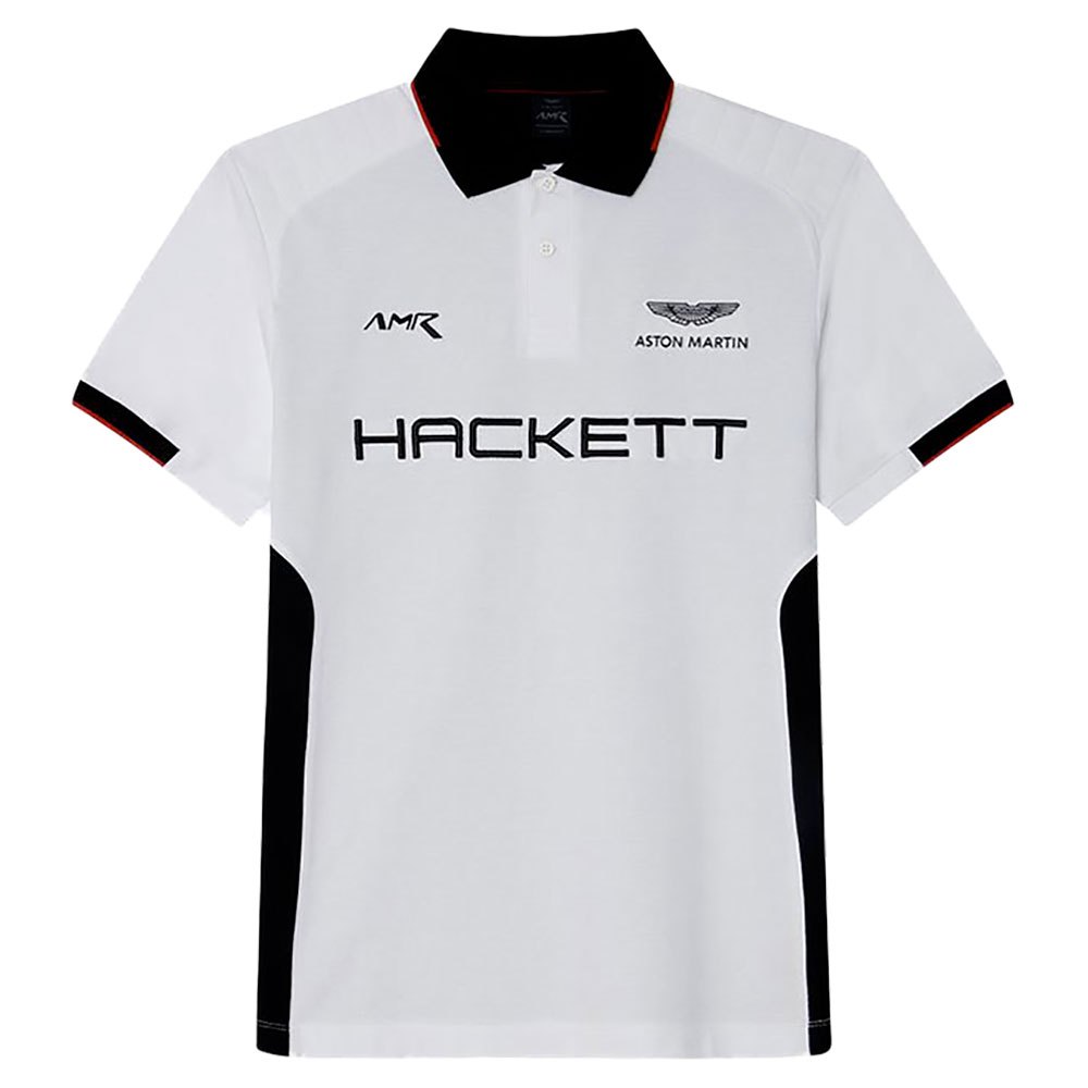 Polo shirts Hackett Aston Martin Racing Multi Short Sleeve Polo Shirt White