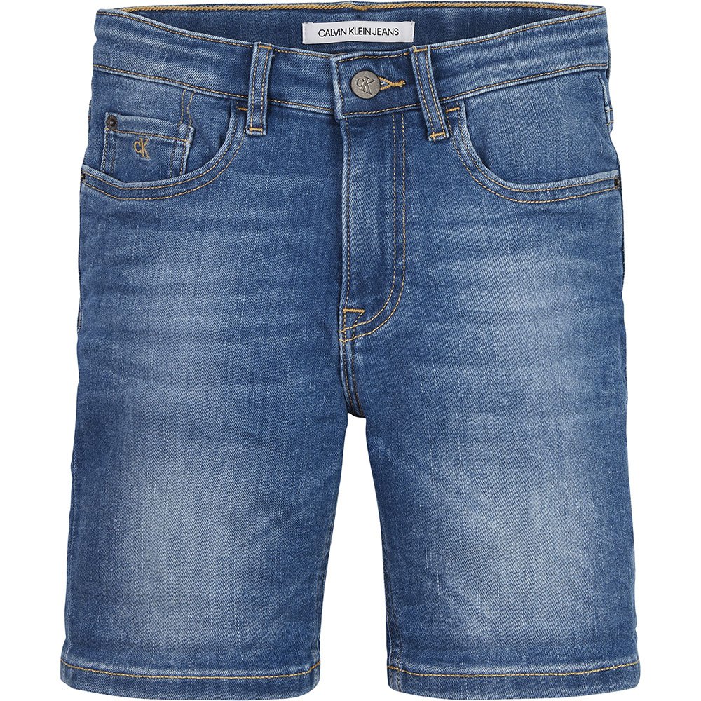 Boy Calvin Klein Regular Essential Denim Shorts Blue