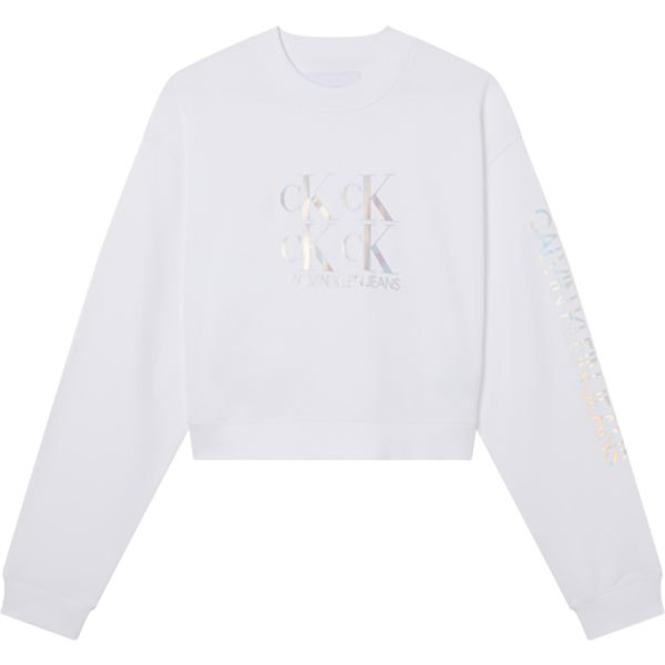 Sweatshirts Calvin Klein Sweat-shirt Shine Logo Bright White