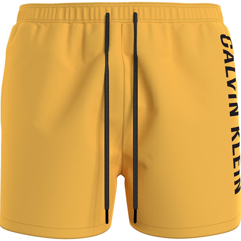 Clothing Calvin Klein Medium Drawstring Swimming Shorts Yellow