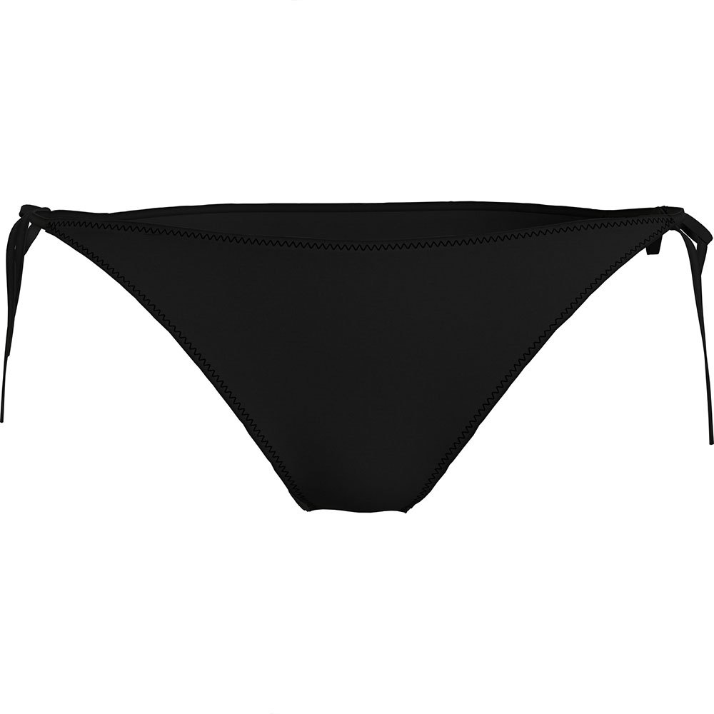 Women Calvin Klein Cheeky String Tie Side Bikini Bottom Black