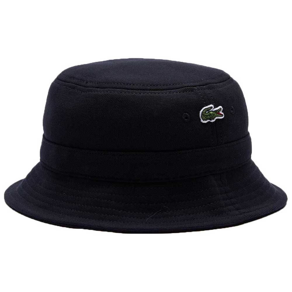 Women Lacoste Organic Cotton Bob Hat Black