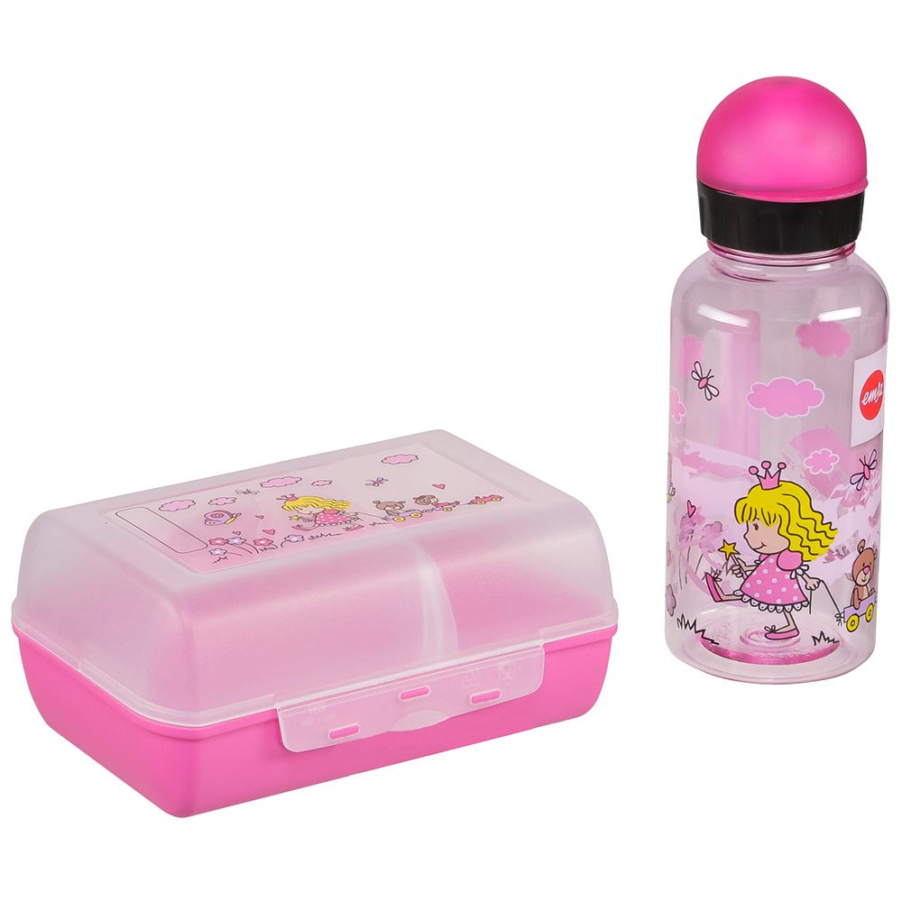 Emsa 518137 Water Bottle 400ml+Lunch Box Princess Set 