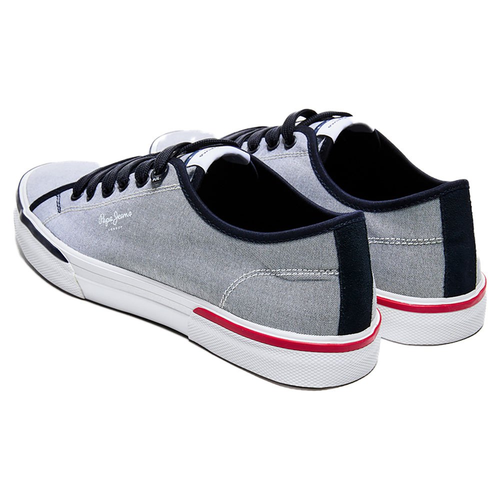Shoes Pepe Jeans Kenton Smart Trainers Grey
