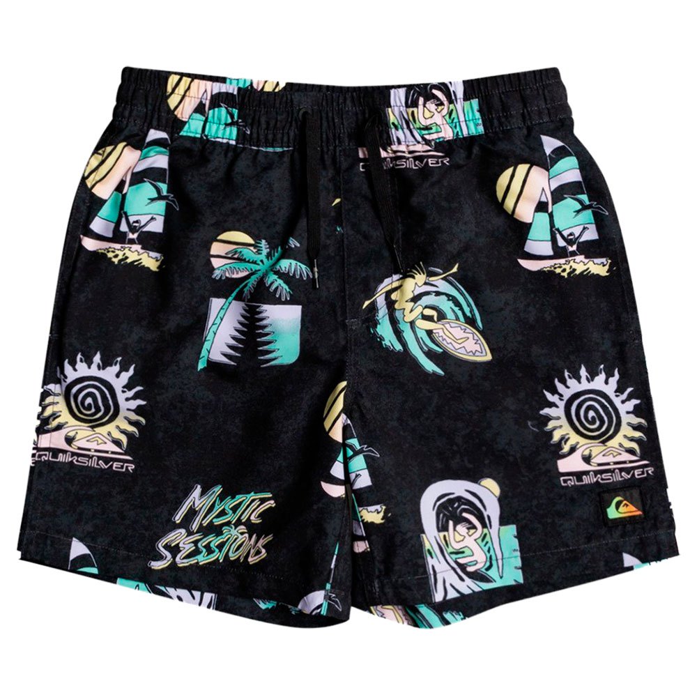 Boy Quiksilver Island Pulse Volley Youth 14´´ Swimming Shorts Black