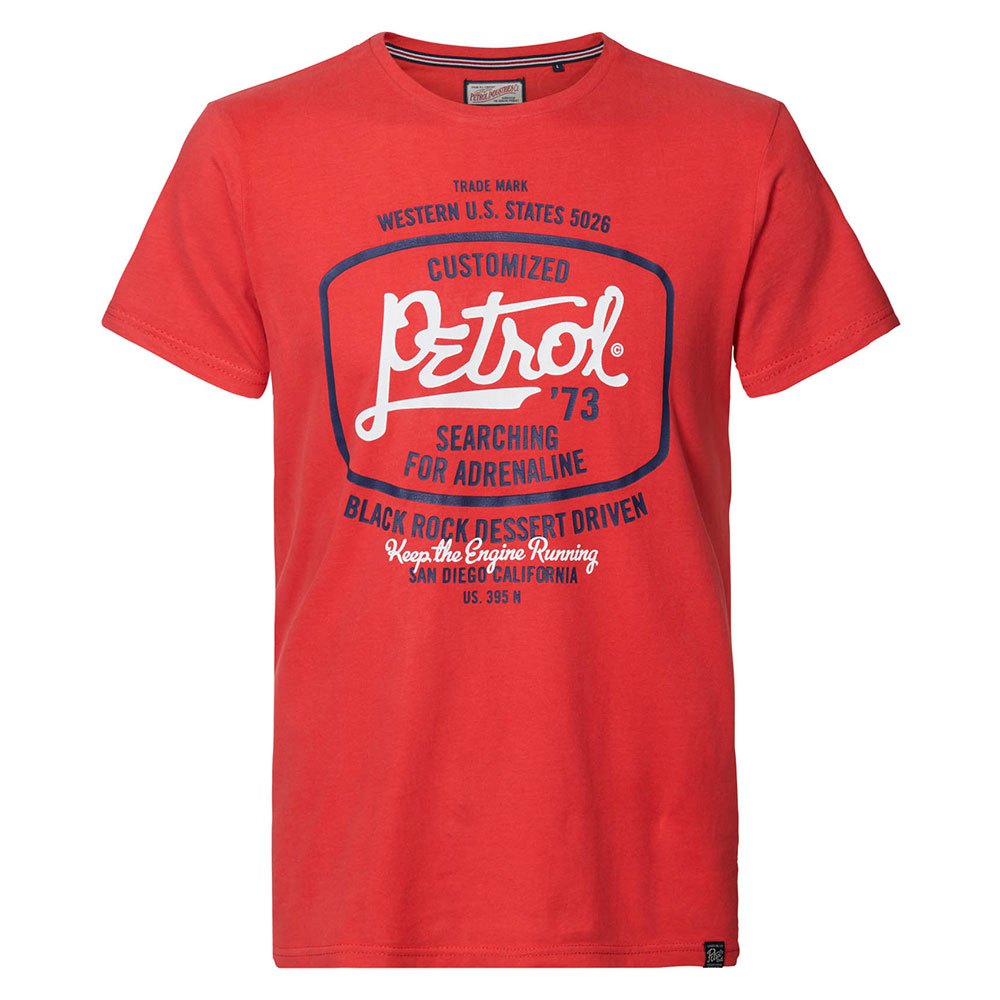 Men Petrol Industries 1010-TSR605 Short Sleeve T-Shirt Red