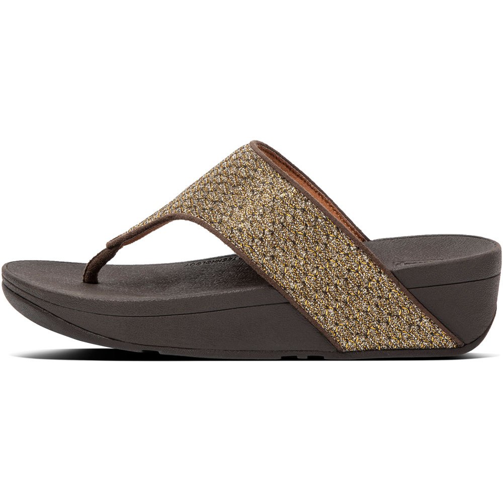Femme Fitflop Tongs Olive Glitter Weave Bronze