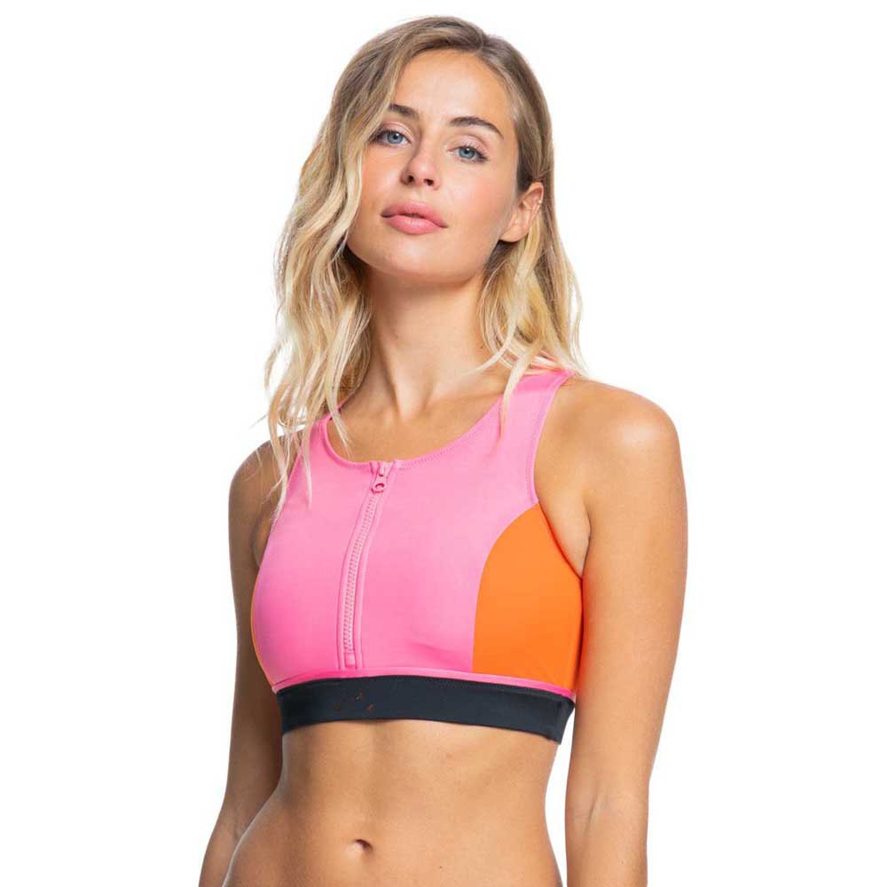 Maillots de bain Roxy Haut De Bikini Fitness New Sporty Pink Lemonade