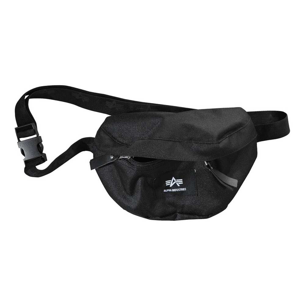 Belt Bag Alpha Industries Logo Oxford Waist Pack Black