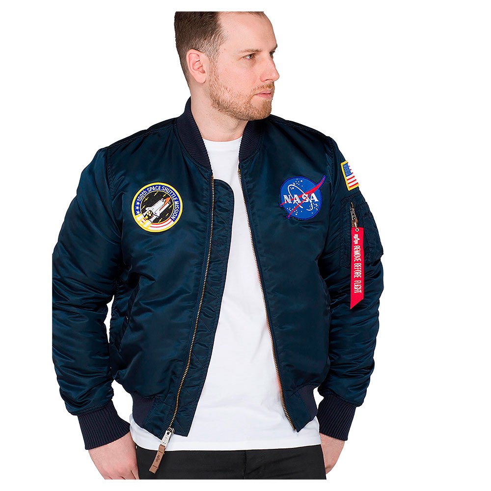 Clothing Alpha Industries MA-1 VF NASA Jacket Blue