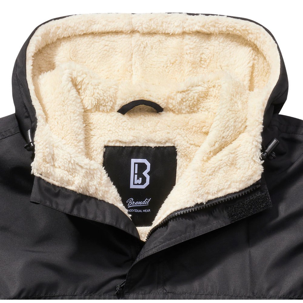 Clothing Brandit Sherpa Windbreaker Jacket Black