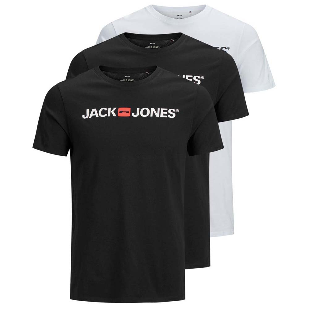 Jack & Jones Corp Logo 3 Pack Short Sleeve TShirt 