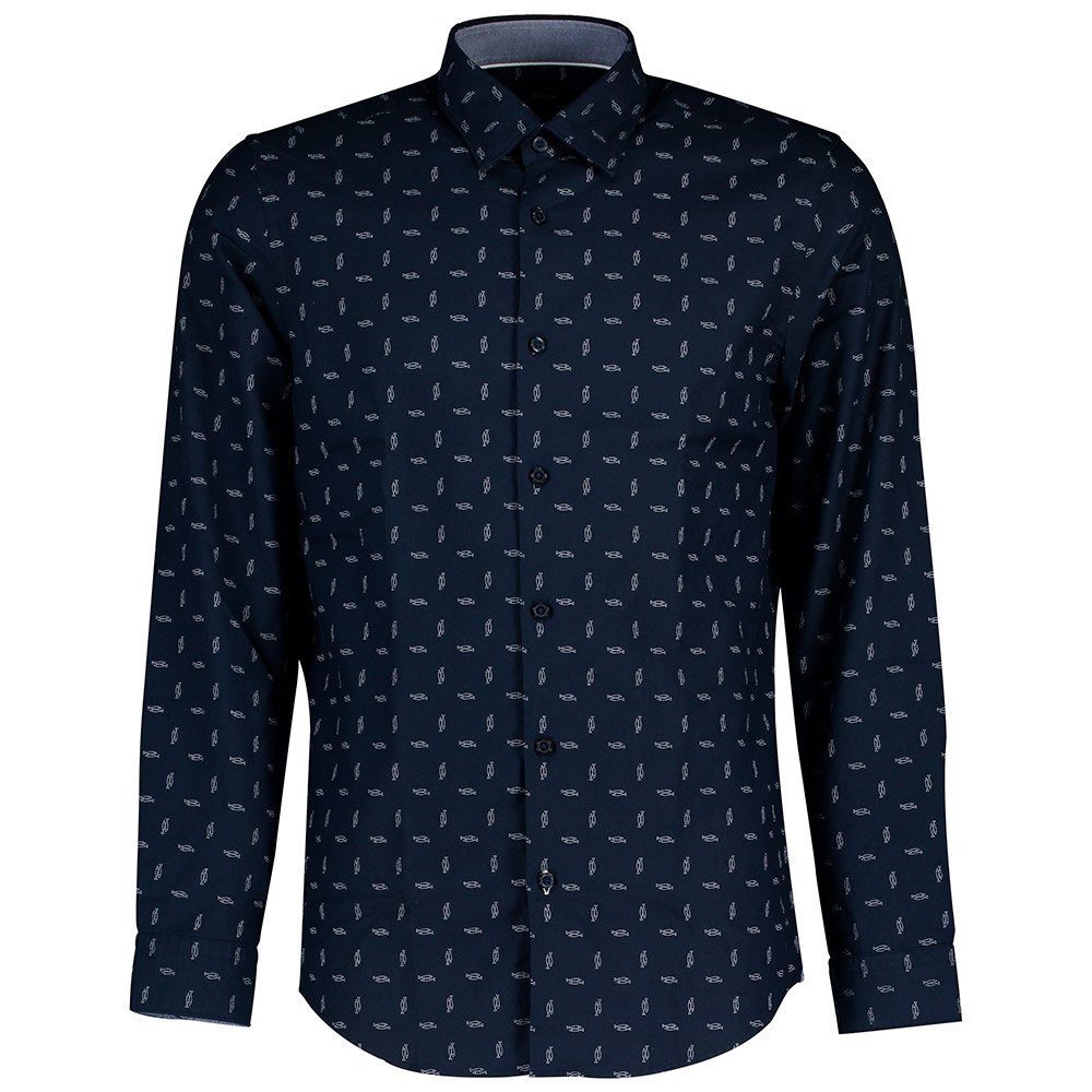 Clothing BOSS Lukas Long Sleeve Shirt Blue