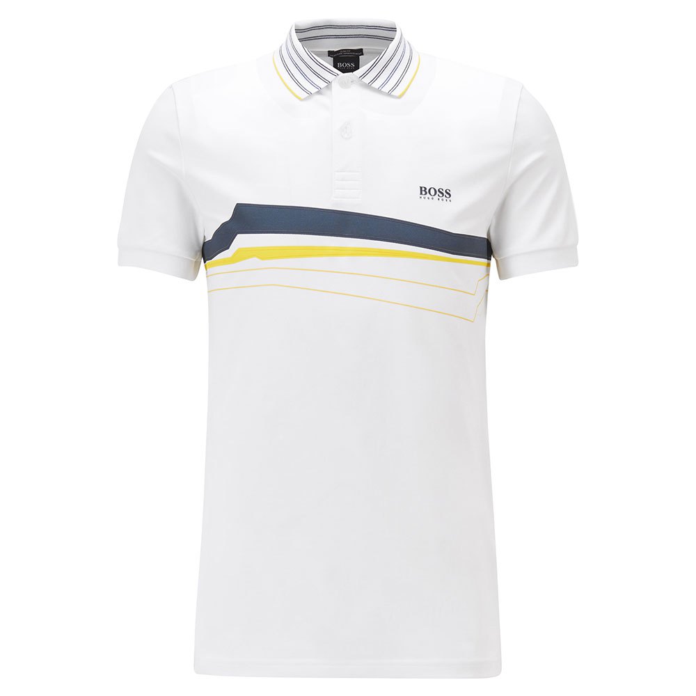 Clothing BOSS Paule 8 Short Sleeve Polo Shirt White