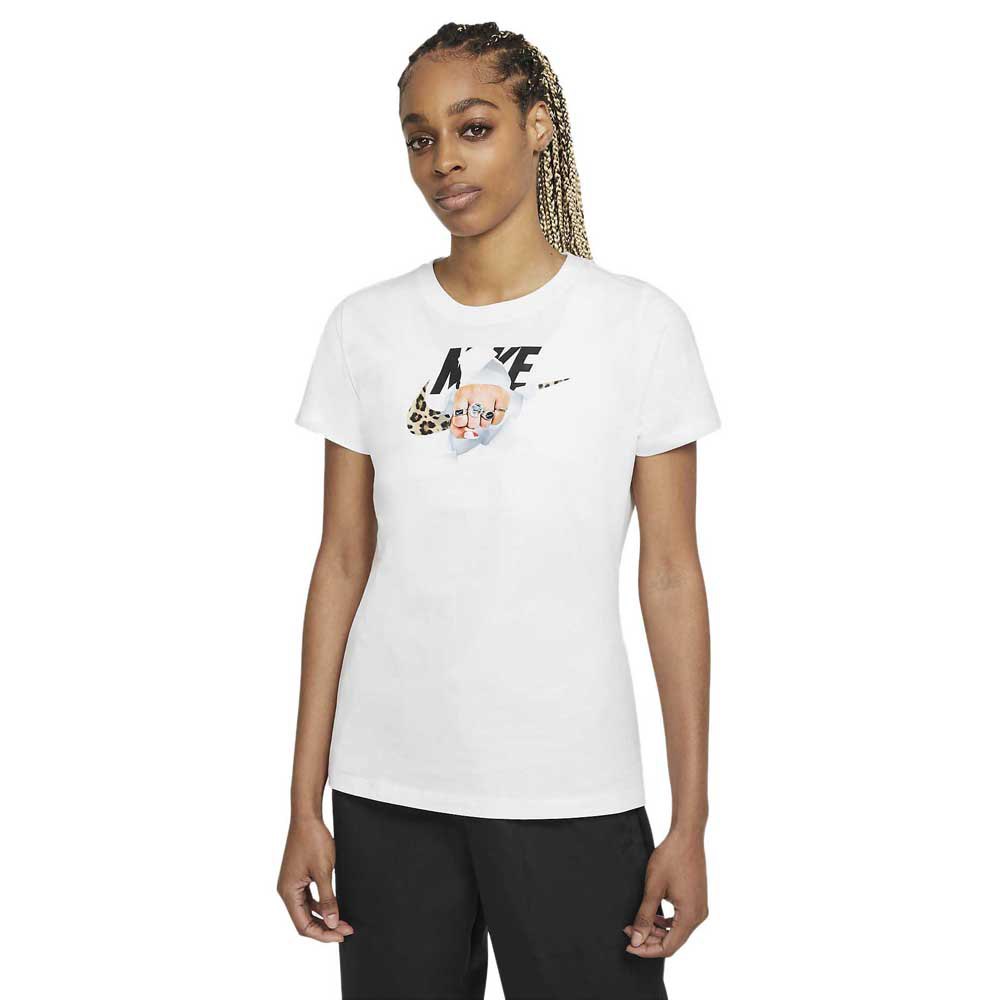 Femme Nike T-Shirt Manche Courte Sportswear White