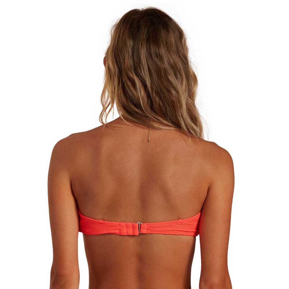 Women Billabong Tanlines Lulu Bandeau Bikini Top Orange