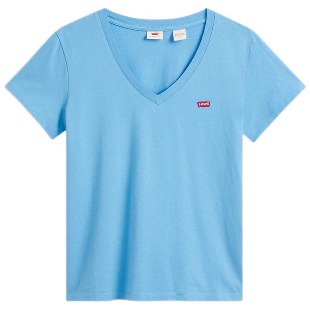 Women Levi´s® The Perfect V Neck Short Sleeve T-Shirt Blue