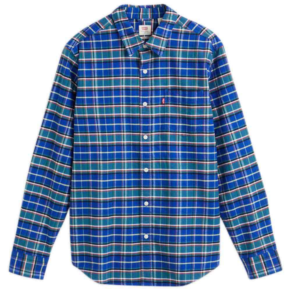 Men Levi´s® Sunset 1 Pocket Standard Long Sleeve Shirt Blue