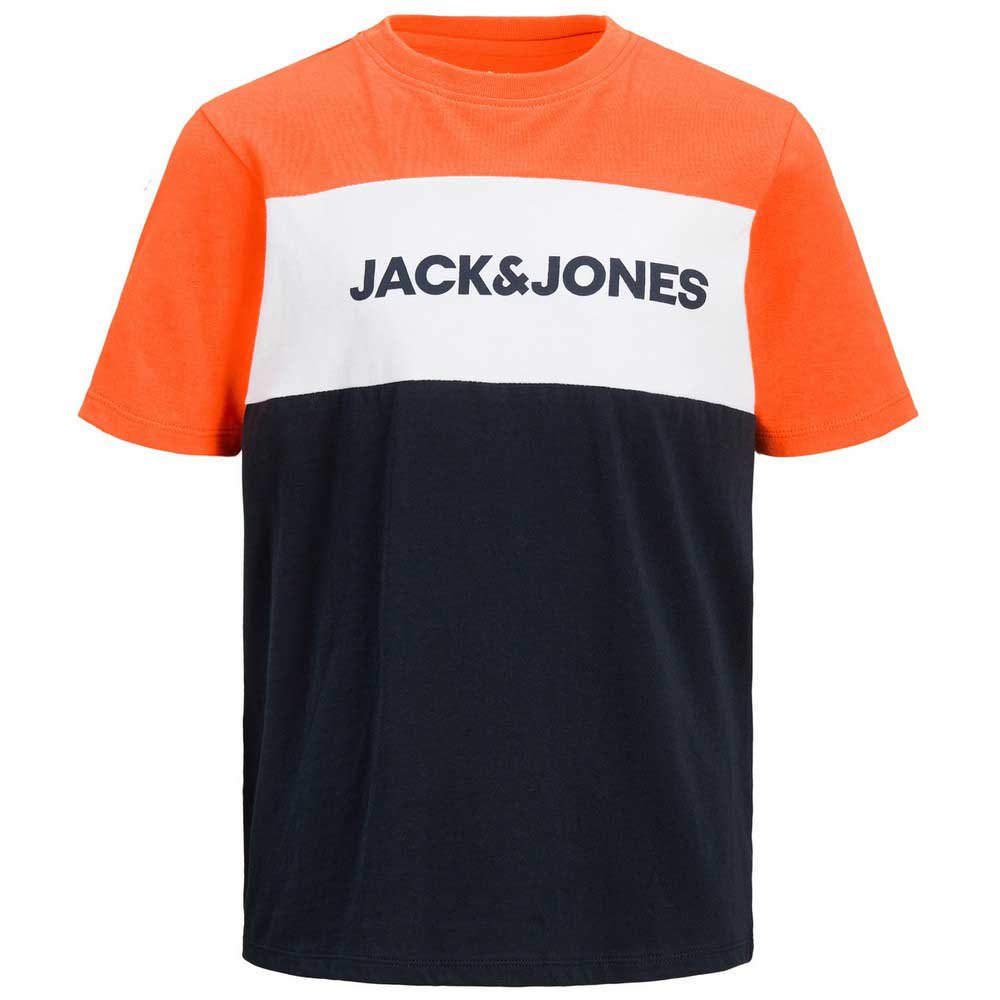 Jack & Jones Neon Logo Blocking Short Sleeve TShirt 