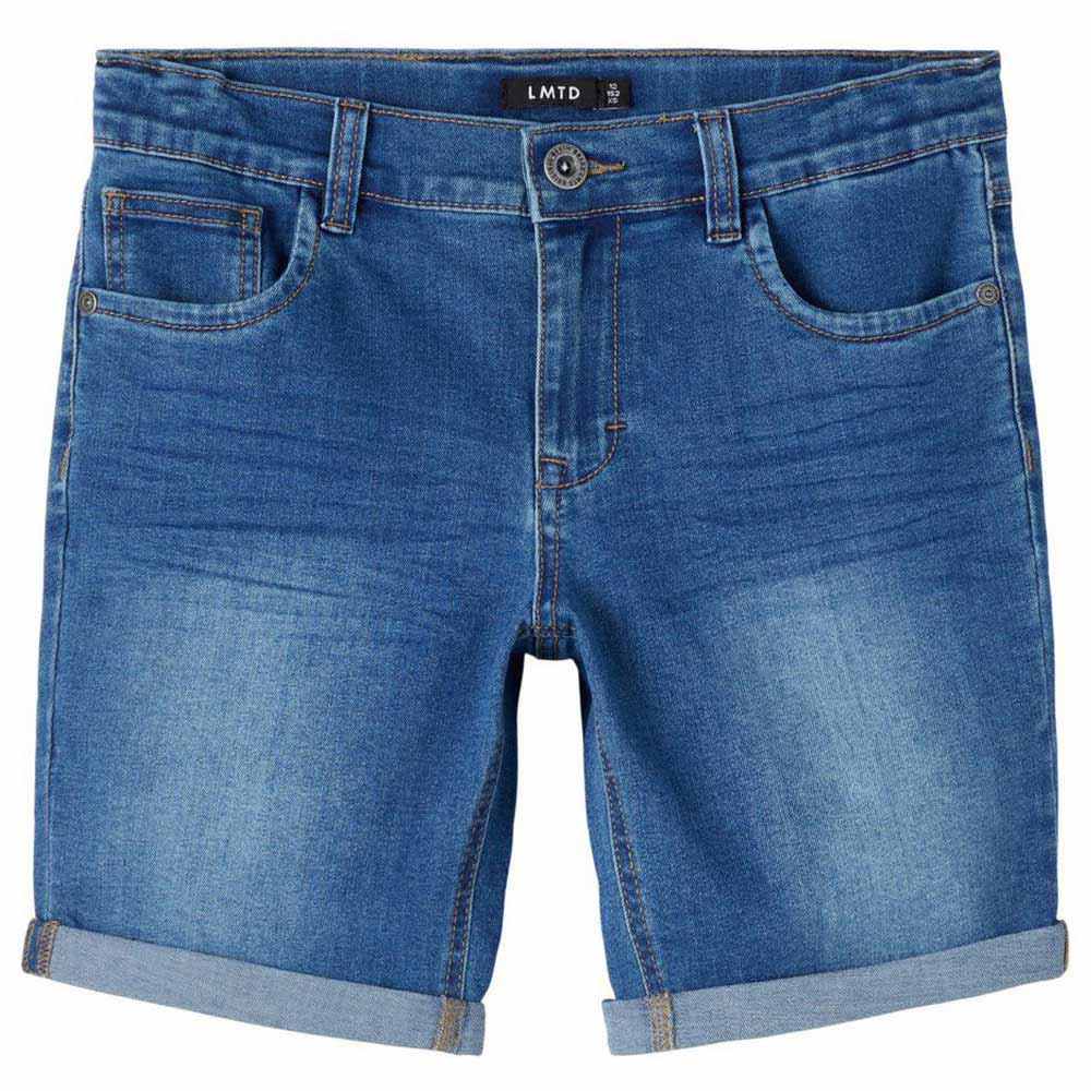 Clothing Name It Shaun Denim Baton Short Pants Blue