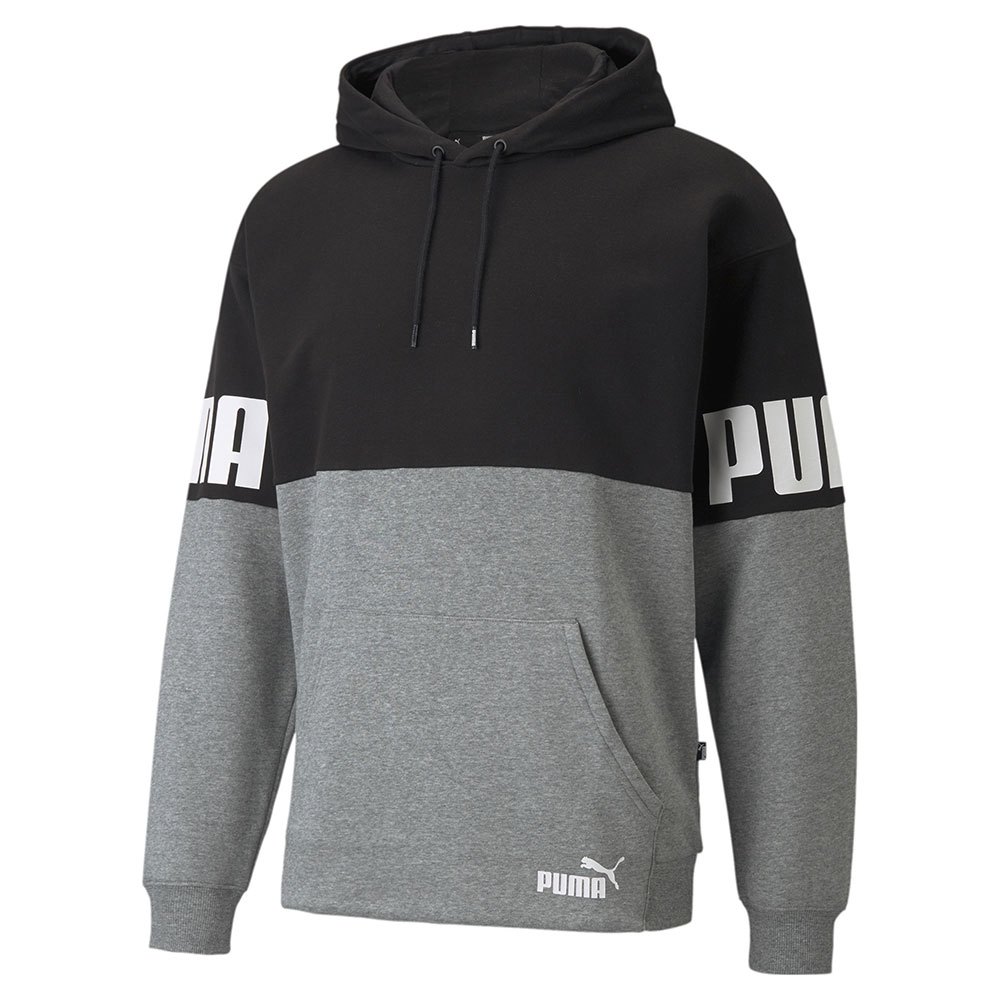 Sweatshirts And Hoodies Puma Power Colorblock Grey