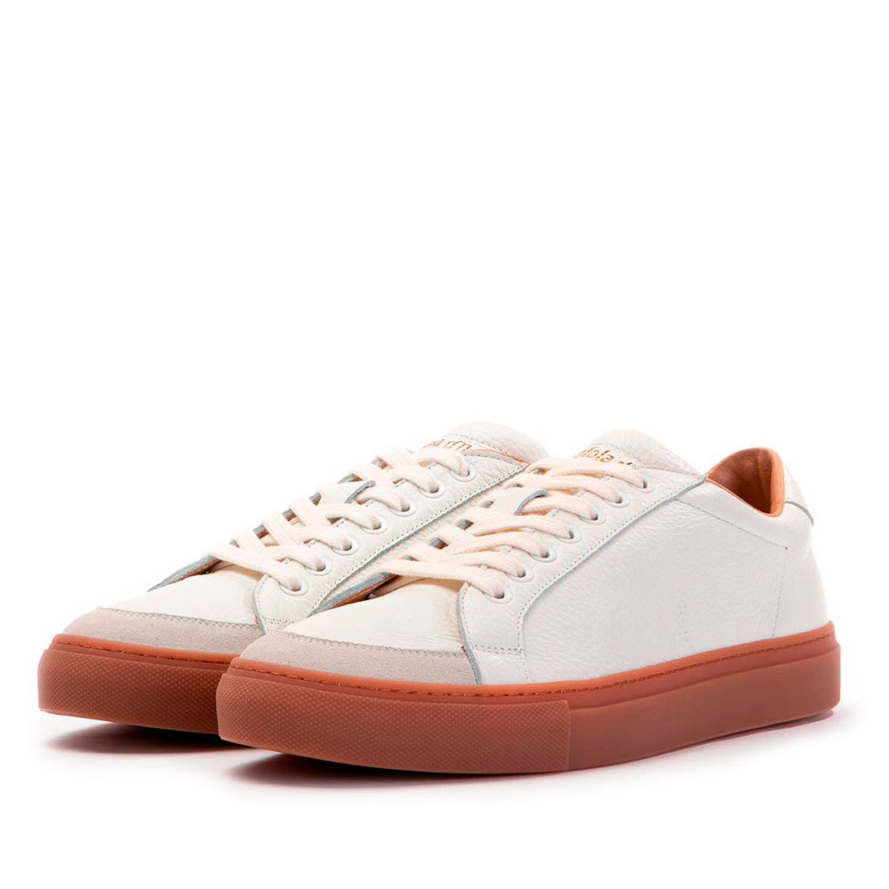 Chaussures Pantofola D Oro Formateurs Top Spin Low Suede White