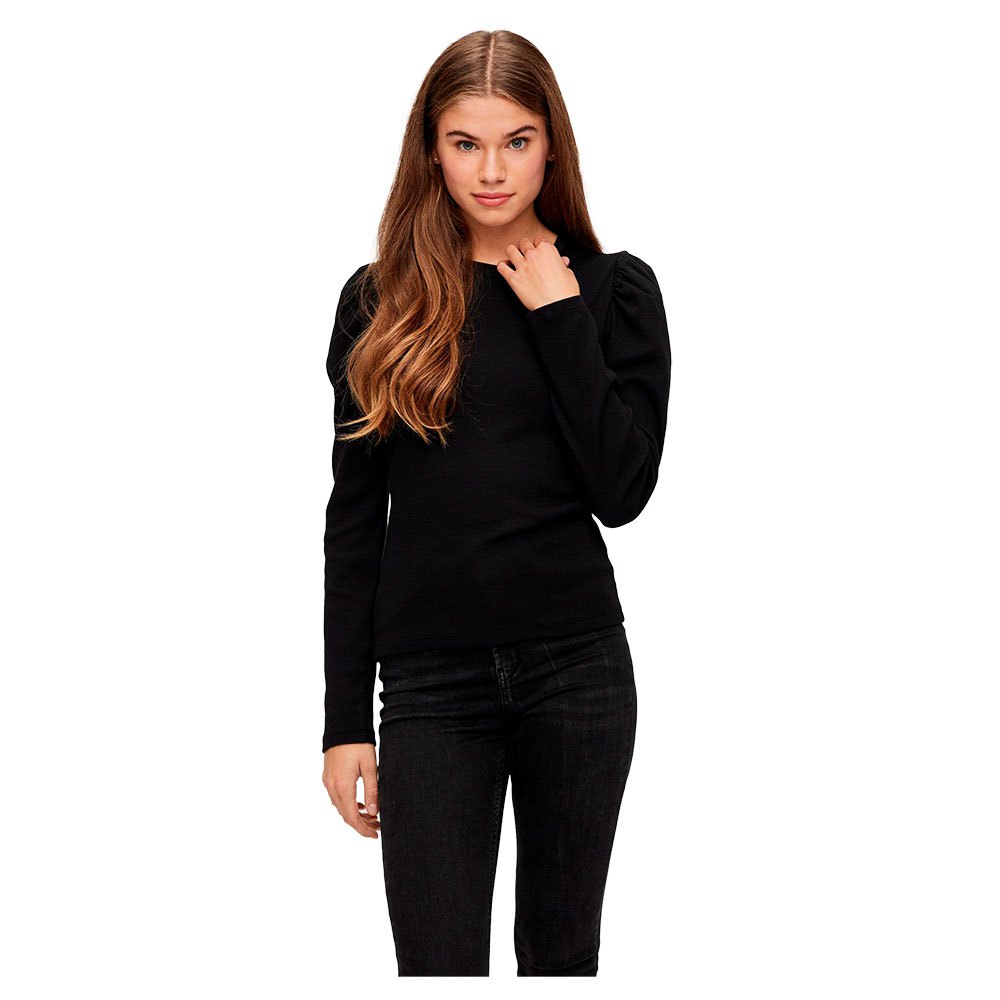 Clothing Pieces Anna Long Sleeve T-Shirt Black