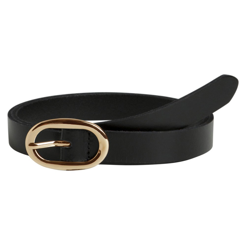Accessories Pieces Ana Leather Belt Black
