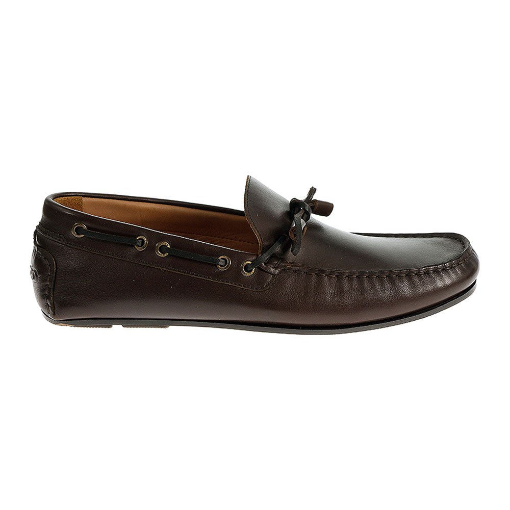 Chaussures De Bateau Sebago Chaussures Bateau Tirso Tie Dark Brown Leather