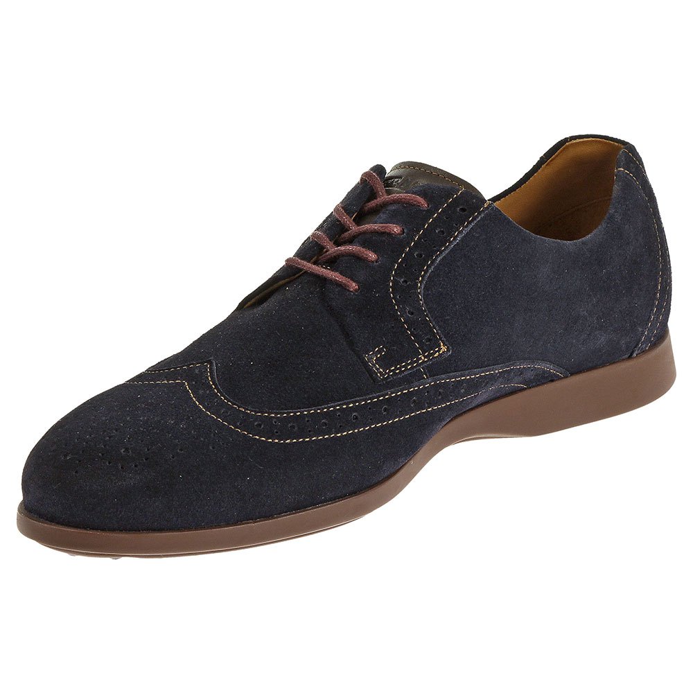 Homme Sebago Des Chaussures Teague Wing Tip Navy Suede