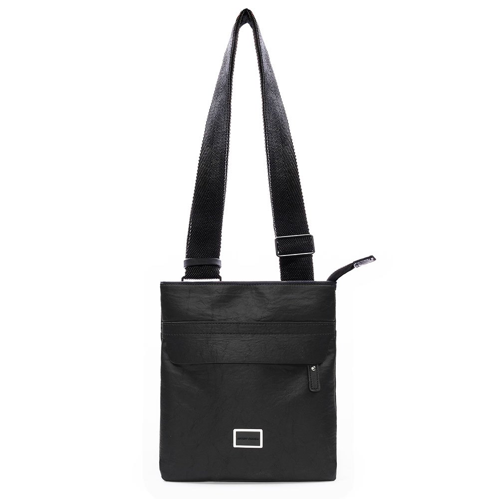 Suitcases And Bags Antony Morato Messenger Bag In Faux Leather With Mobile-Phone Pockets Black