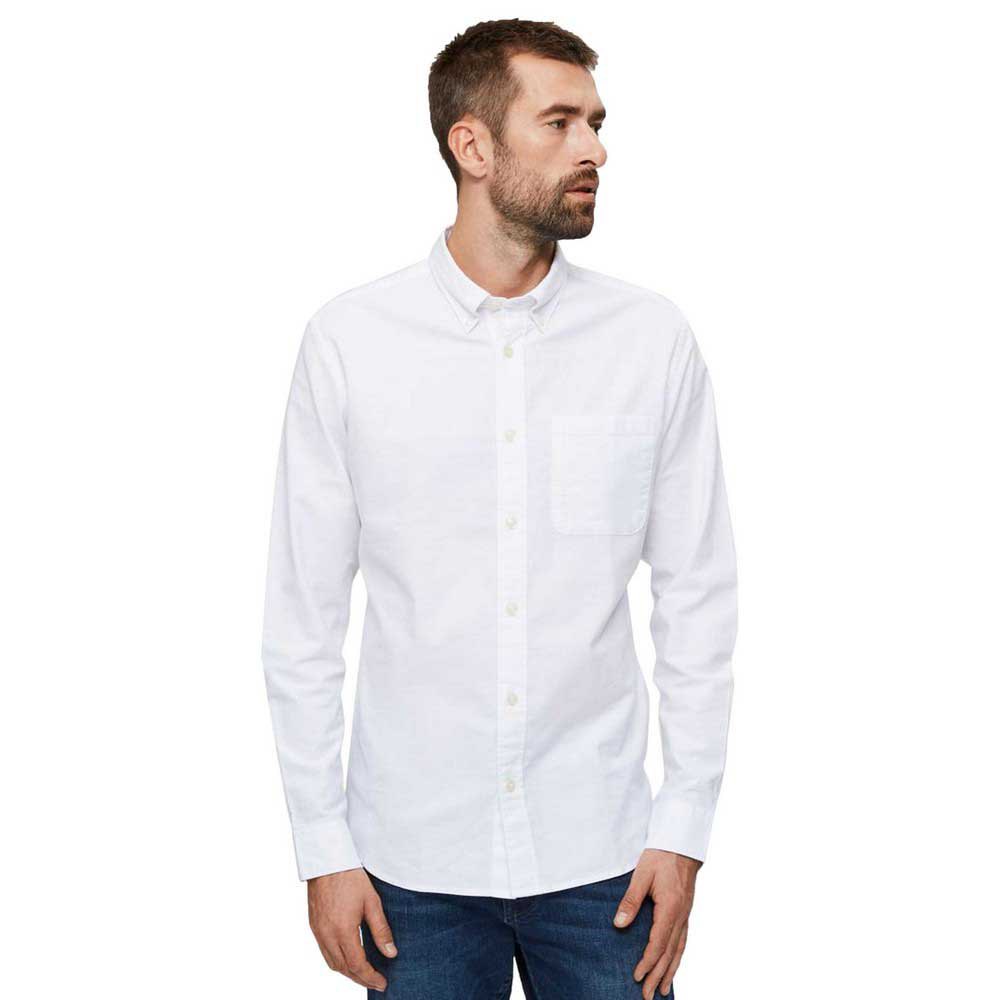 Clothing Selected Regrick Oxford Flex Long Sleeve Shirt White