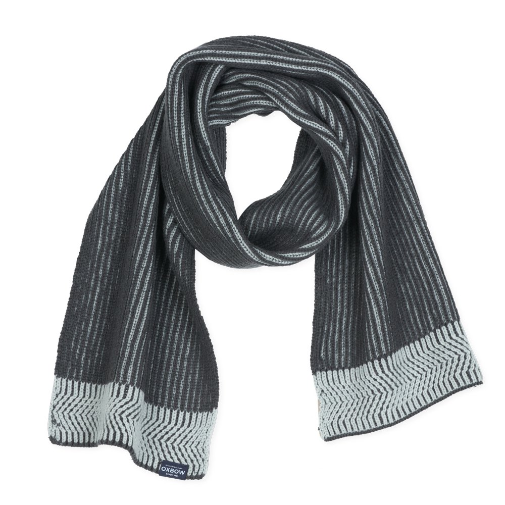 Accessories Oxbow N2 Earth Two-Tones Ribbed Scarf Grey