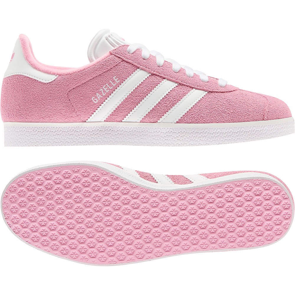 Chaussures adidas originals Baskets Gazelle Light Pink / Core White / Silver Metallic