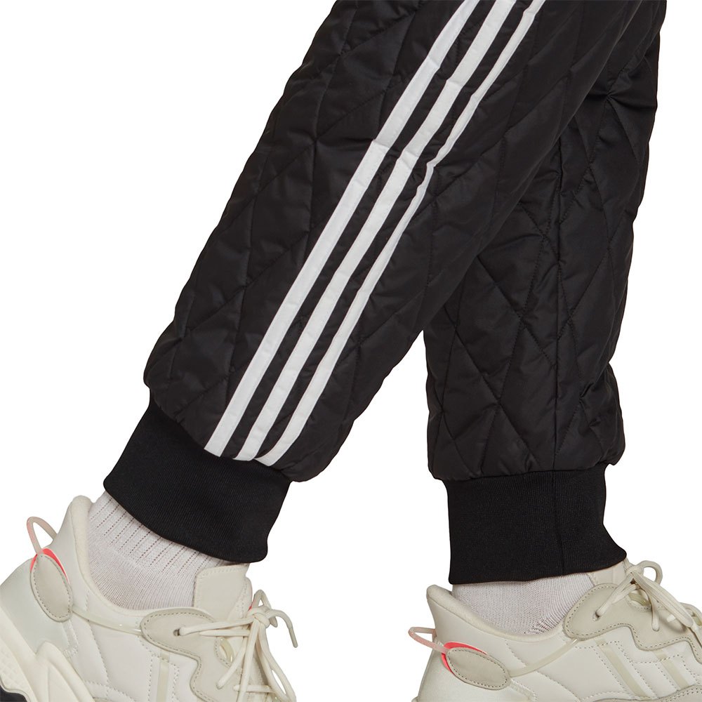 Men adidas originals Quilted SST Tracksuit Pant Black