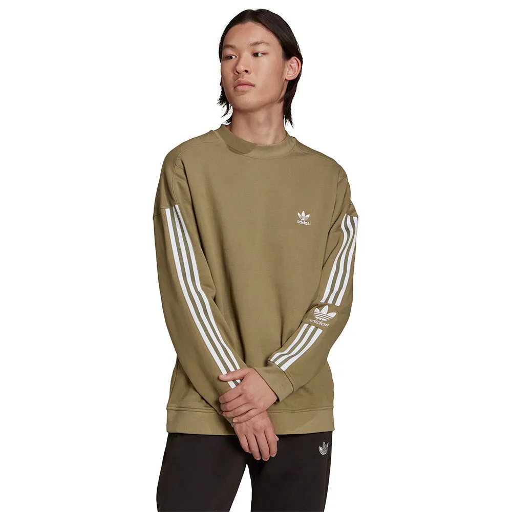 adidas originals Suéter Lock Up Crew Verde, Dressinn