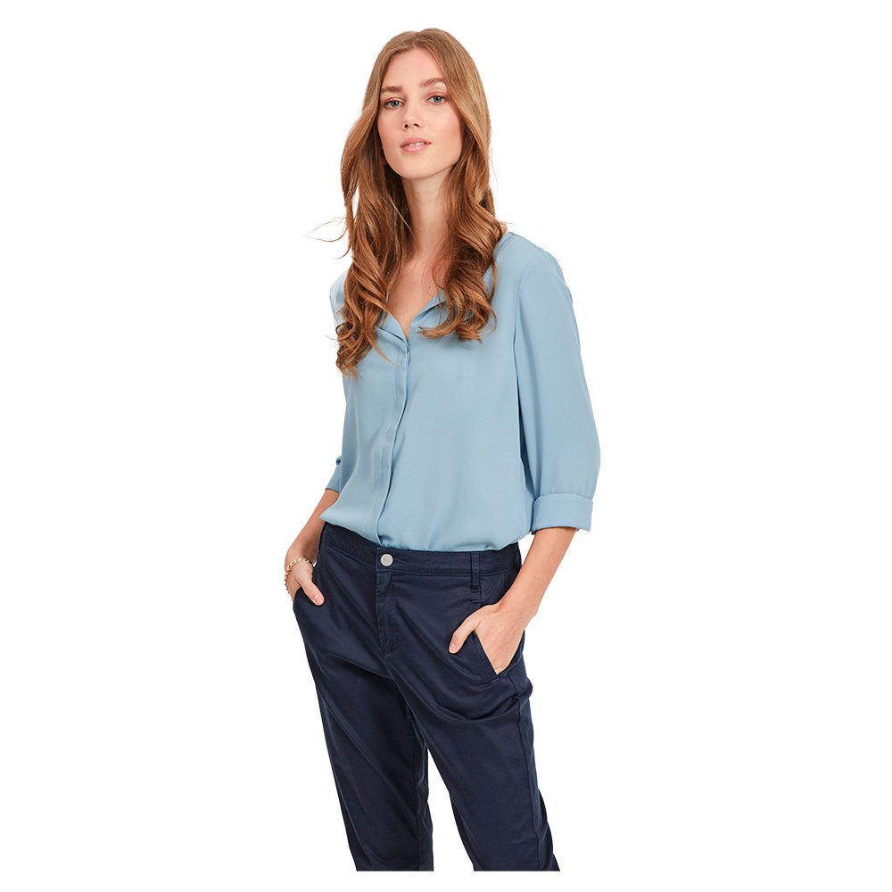 Clothing Vila Lucy Long Sleeve Shirt Blue