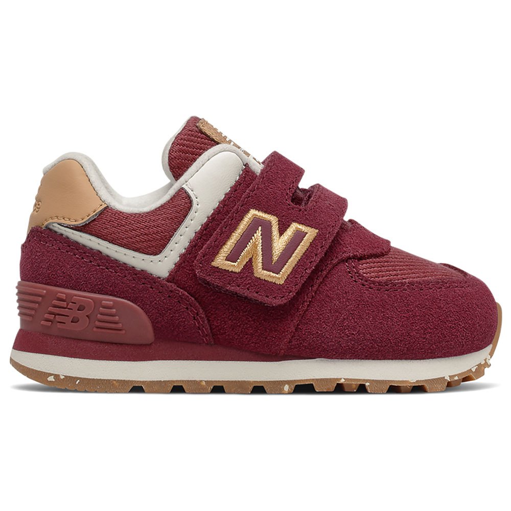 Kid New Balance 574 Wide Trainers Red