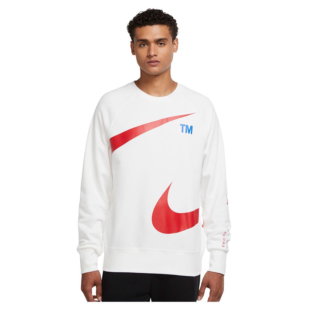 Clothing Nike Sportswear Swoosh Fleece Crew Sweatshirt White