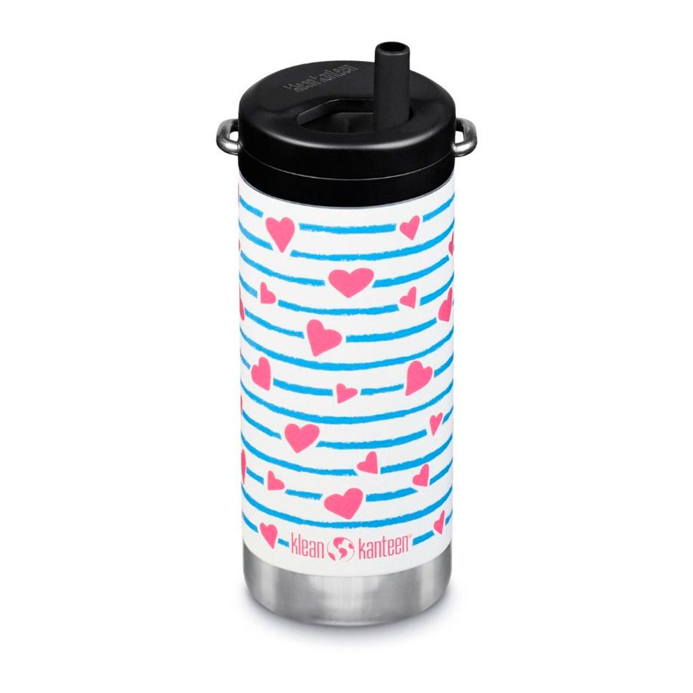 Women Klean Kanteen TKWide 12oz With Twist Cap Insulated Thermal Bottle White