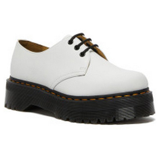 Chaussures Dr Martens Des Chaussures 1461 Quad 3-Eye Smooth White