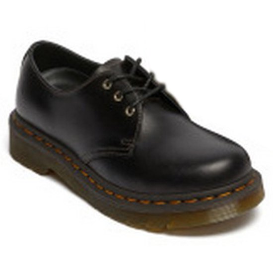 Women Dr Martens 1461 3-Eye Abruzzo WP Shoes Black