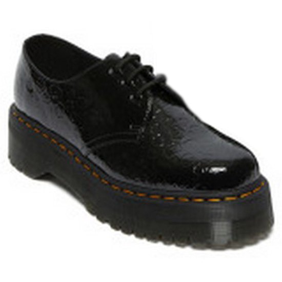 Dr Martens 1461 Quad 3Eye Patent Lamper Leopard Embross Shoes 