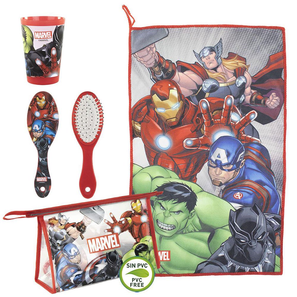 Suitcases And Bags Cerda Group Avengers Travel Toilet Set With Accessories Red