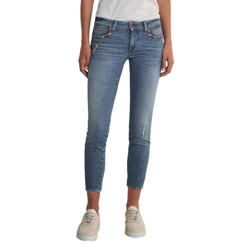 Clothing Salsa Jeans Push Up Wonder With Embroidered Details Jeans Blue