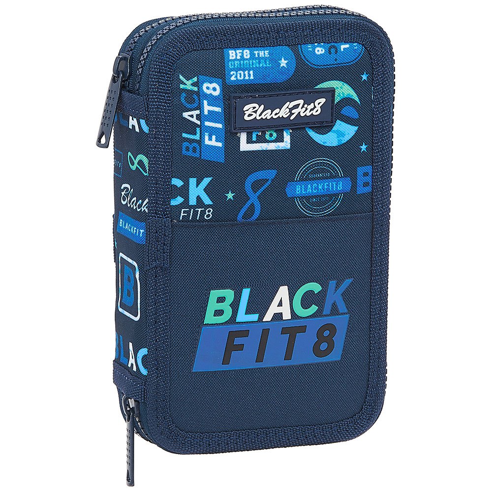 Suitcases And Bags Safta Blackfit8 Logos Retro Pencil Case Blue