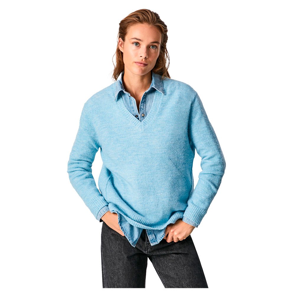 Women Pepe Jeans Clara Long Sleeve Sweater Blue