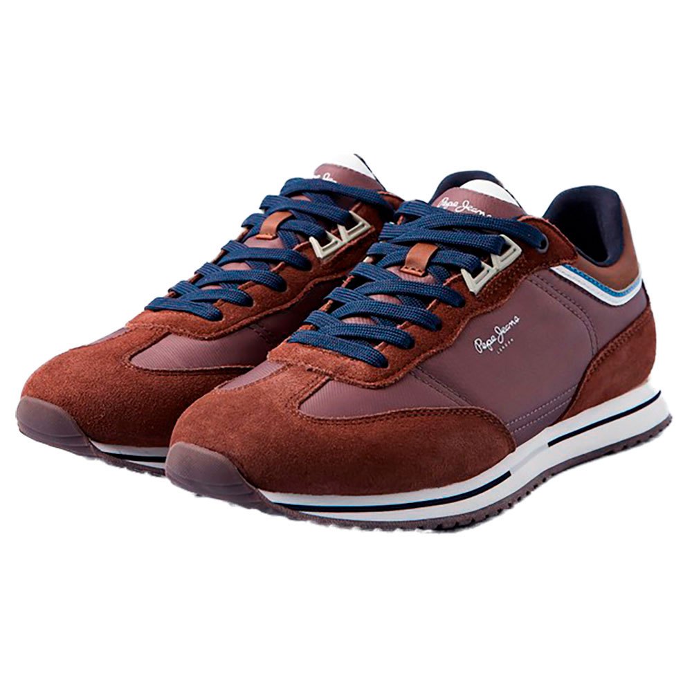 Men Pepe Jeans Tour Classic Trainers Brown